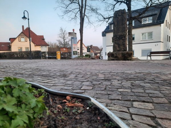 Der Ausschuss hat sich gegen eine Versetzung des Kaiser-Wilhelm-Denkmals ausgesprochen. Die Baumeinfassungen sind teilweise beschädigt. Diese sollen durch Betonstein-Umrandungen ersetzt werden. - © Michaela Weiße