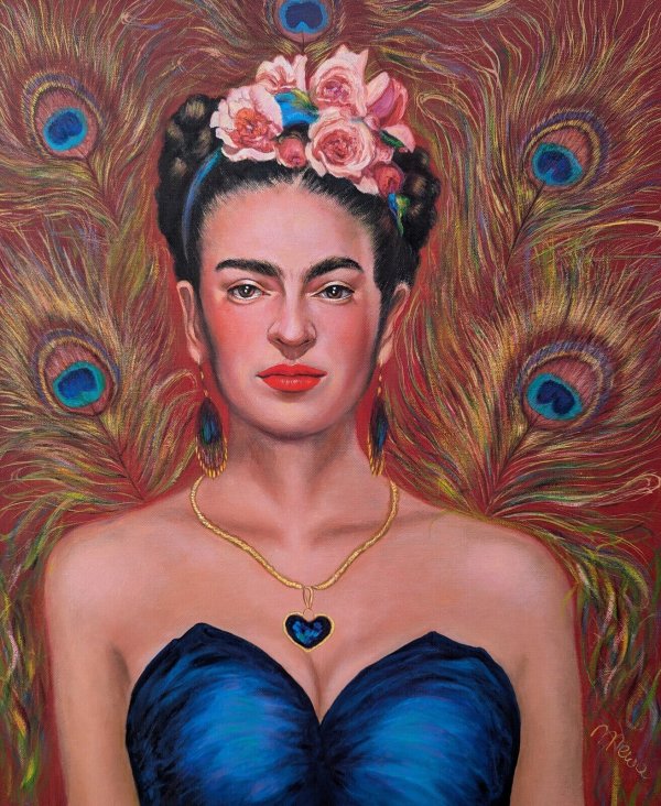 Mirka Machel: Frida, Öl auf Leinwand. - © Bildrechte: Mirka Machel
