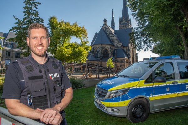 Matty Liebchen ist neuer Bezirksdienstbeamter für Detmold-Mitte. - © Sonja Thelaner