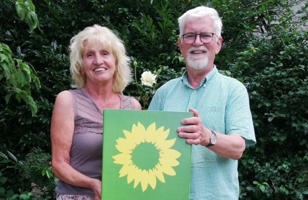Dr. Birgit Meyer-Ehlert und Walter Neuling bilden den Fraktionsvorsitz der Detmolder Grünen. - © Bündnis 90/Die Grünen