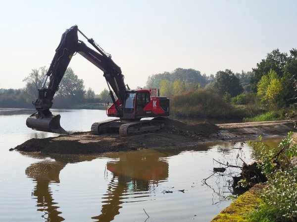 Es sind nur noch Restarbeiten am Norderteich zu tun. - © Landesverband Lippe