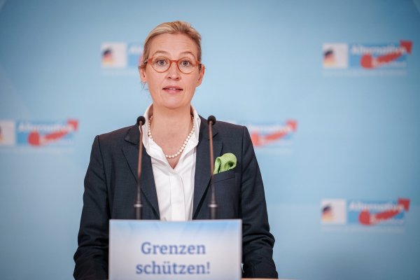 Alice Weidel, Fraktionsvorsitzende der AfD, hält die Demonstrationen für eine „inszenierten Medienkampagne“. - © Kay Nietfeld