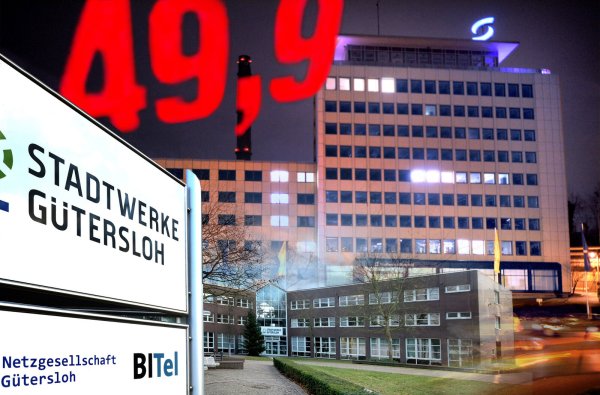 Seit 23 Jahren sind die Stadtwerke Bielefeld mit 49,9 Prozent an den Stadtwerken Gütersloh beteiligt. Doch besonders harmonisch ist es zwischen den beiden Gesellschaftern zuletzt nicht zugegangen. - © Andreas Frücht