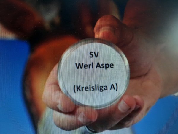 Das Los SV Werl-Aspe: Nun tritt der A-Ligist allerdings beim Regionalligisten Preußen Münster an. - © Oliver König