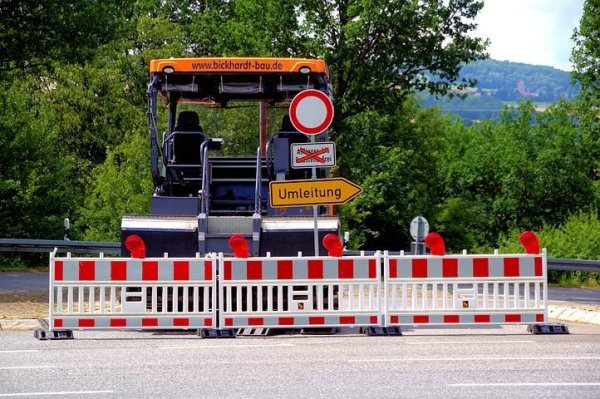 Symbolfoto Straßensperrung. - © Symbolfoto: Pixabay