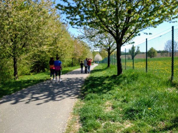 Selbst unter der Woche tummeln sich in diesen Tagen viele Menschen auf den Spazierwegen in der Region. Das Gute: In der Natur l&auml;sst es sich meistens gut voneinander Abstand halten. - &copy; Yvonne Glandien