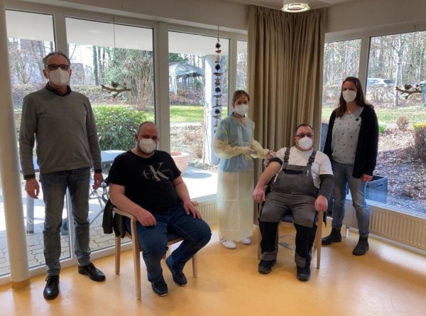 Von links: Herr Conrad, Herr Dittberner, Frau Schmidt, Herr Fernengel, Frau Kleine. - © Lebenshilfe Detmold