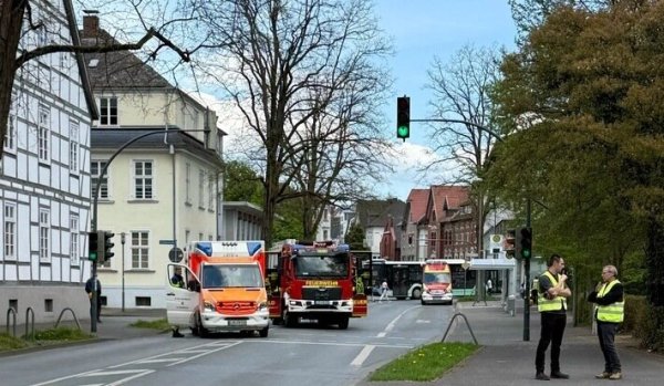 Einsatz für die Detmolder Feuerwehr am Mittwochnachmittag. - © Feuerwehr Detmold