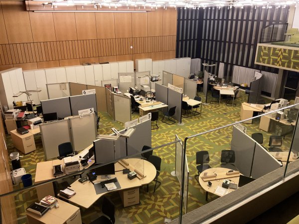 Die Bürgerberatung ist übergangsweise im früheren Ratssaal untergebracht. - © Alexandra Schaller