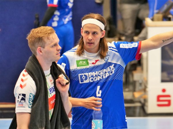 Zwei isländische Tormaschinen: Omar Ingi Magnusson und Bjarki Mar Elisson. - © Jörg Hagemann