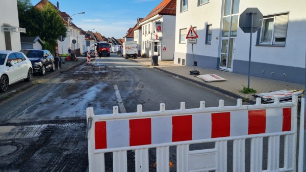 Aktuell ist ein Teil der Bahnhofstraße von der Heutorstraße bis zur Einmündung Diekmannstraße gesperrt. - © Marianne Schwarzer