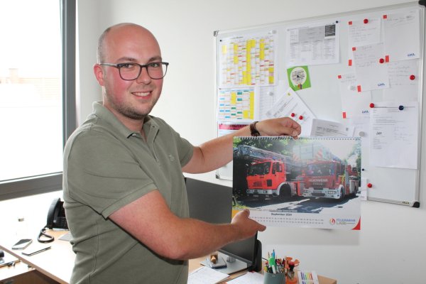 Jan-Lukas Schlink engagiert sich in seiner Freizeit bei der Freiwilligen Feuerwehr Lage. - © Sandra Castrup
