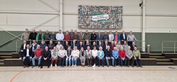 In einer Feierstunde zogen die Macherinnen und Macher des TuS Müssen-Billinghausen von damals Bilanz: Vor 20 Jahren wurde das Großprojekt Sporthalle Wirklichkeit. - © Fotorechte: TuS Müssen-Billinghausen