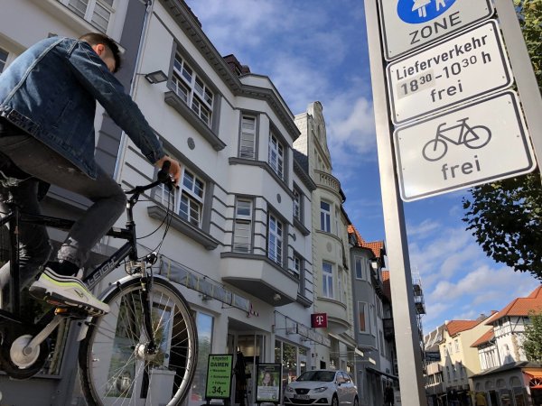 Fahrradfahrer melden sich in Bad Salzuflen zu Wort. - © Thomas Reineke