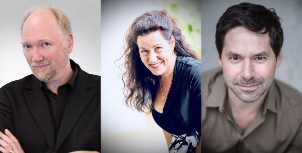 Klavierspieler Peter Stolle (von links), Sängerin Ulrike Wahren und Schauspieler und Chansonnier Dietmar Horcicka - © Bildrechte: Stadthalle Detmold