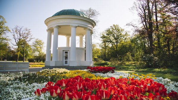 Der Leopoldsprudel im Kurpark. - © Nadja Jacke