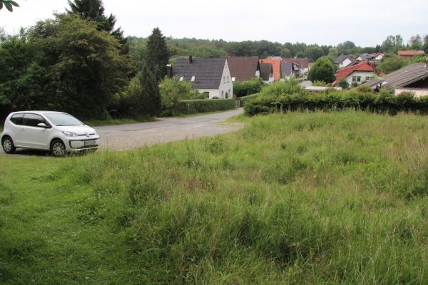 Die Wiese hinter dem geschotterten Parkstreifen soll zu einem vierreihigen Parkplatz umgewandelt werden, um dem Mangel an Parkmöglichkeiten für Wanderer und Touristen abzuhelfen, schlagen mehrere Vereine vor. - © Dieter Asbrock