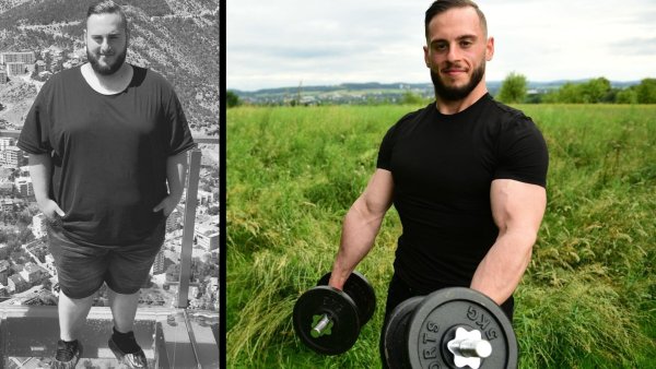 Vorher, nachher: In 20 Monaten hat Aslan Birinci aus Kalletal-Lüdenhausen 95 Kilo abgenommen. Auf seinem Instagram-Account berichtet er von seinen Erfolgen und gibt Tipps zu Sport und Ernährung. - © Aslan Birinci/Nicole Ellerbrake