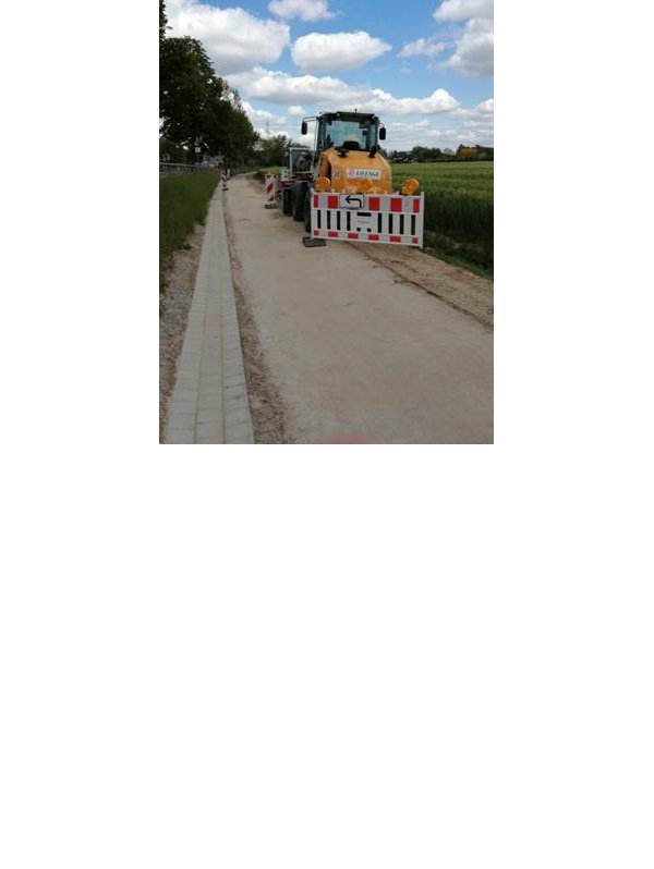 Radweg an der Breitenheider Straße in Arbeit - © SPD Lage