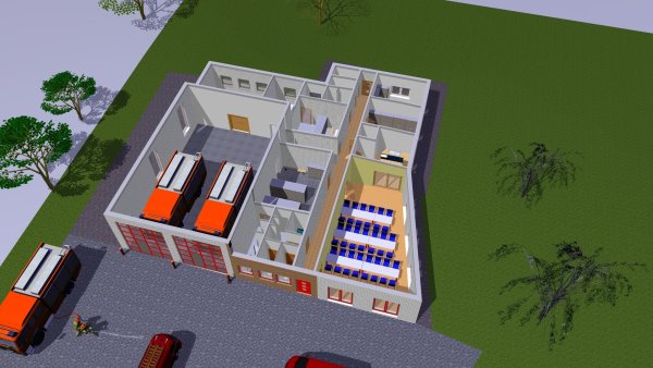 So soll das Multifunktionshaus Stemmen aussehen. Der Baustart ist für den Sommer geplant. - © Jörg Hohmeier/Büro Planprojekt