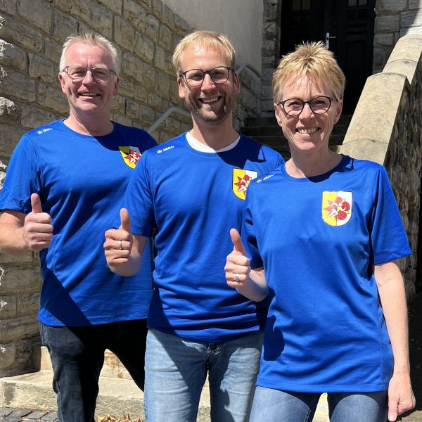 Freuen sich auf den Umgehungslauf: Jörg Baldig, Bürgermeister Borris Ortmeier, Birgit Wiegrebe - © Stadt Barntrup