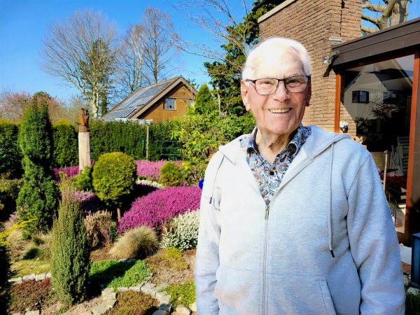 Horst Wrenger wohnt noch immer in der Laubke - als 13-Jähriger erlebte er dort das Kriegsende. - © Vasco Stemmer