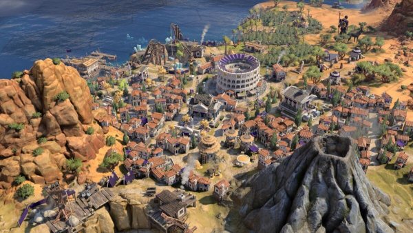 Das prachtvolle römische Reich – erfahrene "Civilization"-Strategen werden den Meereszugang als wichtige Handelsroute erkennen. - © 2K Games