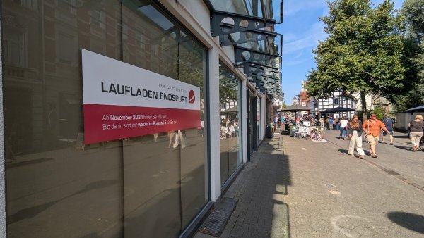 Ab November soll der Laufladen Endspurt in der Bruchstraße/Unter der Wehme zu finden sein. - © Yvonne Glandien