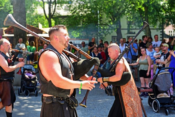 Die Musikgruppe Comes Vagantes sorgt für ausgelassene Stimmung - © Nicole Ellerbrake