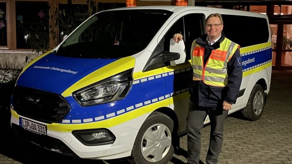 Dennis Maelzer bei der Nachtschicht des Ordnungsdienstes. - © Bildrechte: Dennis Maelzer