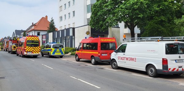 Die Beetstraße wurde für den Einsatz teilweise abgesperrt. - © Freya Köhring