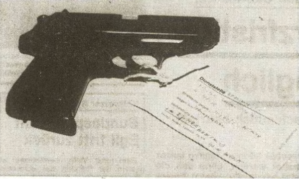 Die Waffe, eine Walter PPK Kaliber 7,65 Millimeter, mit der Iris G. ihren Mann erschossen hat. - © LZ-Archiv