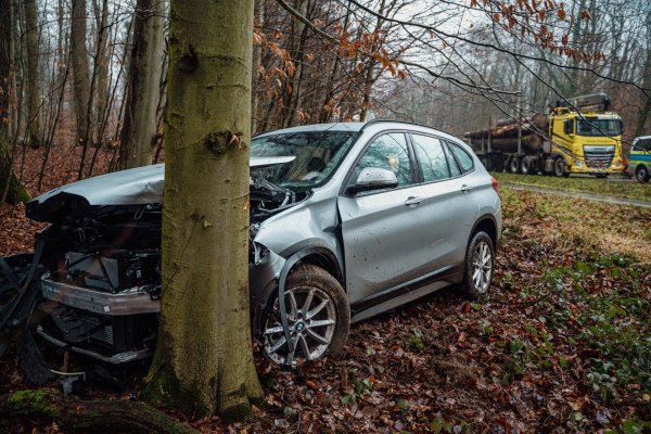 Eine 85-Jährige hatte nach einem Überholmanöver die Kontrolle über ihr Auto verloren und ist in einen Baum gekracht. - © Freitag-TV