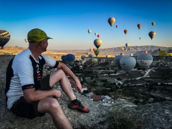 Traumhafter Abschluss beim morgendlichen Ballonstart in Kapadokien. - © Matthias Schlattmeier