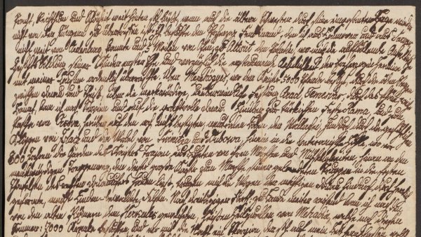 Authentischer Brief: Prinz Friedrich schreibt aus Ungarn an Simon Krücke. - © Landesverband Lippe