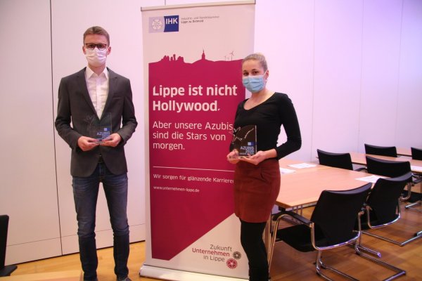 Die Stars von Morgen: Corinna Schröder und Marcel Volmari sind deutschlandweit die besten Auszubildenden in ihrem Beruf und wollen in ihren lippischen Betrieben voll durchstarten. - © Yannick Sonntag