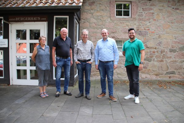 Bereit zum Neustart: Der Vorstand des Kulturrings Blomberg mit Doris Wiener, Rudolph Kaup, Alexander Meinhard, Kevin Schuitema und Julian Altenberend (von links). - © Stadt Blomberg