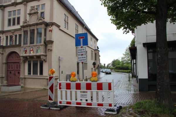 Kein Durchkommen derzeit in der Heu- und Orpingstraße. - © Katrin Kantelberg