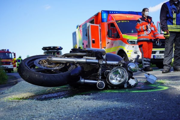 Das Motorrad war in den Gegenverkehr gedriftet. - © Freitag Medien Gruppe