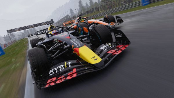 Vor allem im Regen liefern wir uns in "F1 24" heiße Rad-an-Rad-Duelle mit der Konkurrenz. - © EA Sports