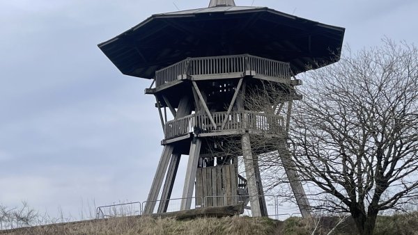 Ausflugsziel von Wanderern ist der Eggeturm auf dem Preußischem Velmerstot. Der beliebte Holzturm ist jedoch seit einer Brandstiftung im November 2023 gesperrt. - © Silke Buhrmester