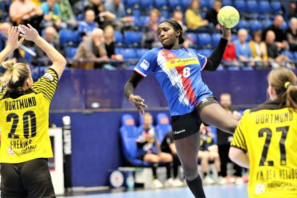 Blombergs Rückraumspielerin Laetitia Quist fährt Ende Februar zum Nationalmannschafts-Lehrgang und steht im Kader für die EM-Quali-Spiele gegen die Niederlande. - © Oliver König