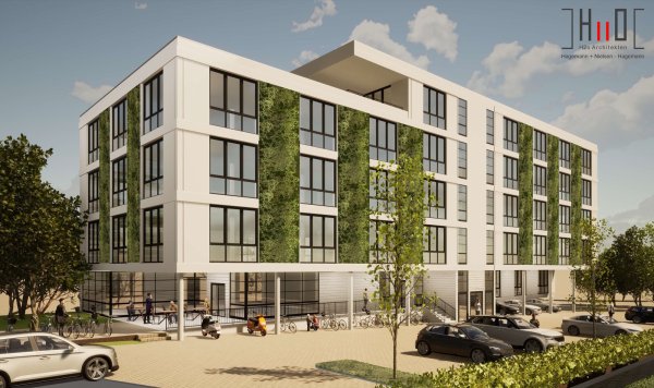 So sieht das geplante Facharztzentrum MS Süd im Paderborner Süden aus. - © Visualisierung: H2o Architekten