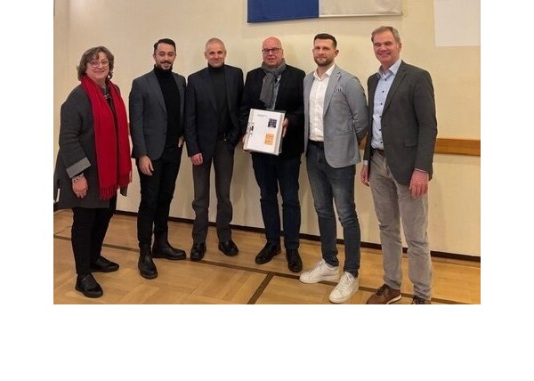 Beate Raupach, Celil Celik, Bürgermeister Heinz-Dieter Krüger, Ralf Leßmann, Kämmer Tim Sölter und Bauamtsleiter Claus Rafael Müther. - © SPD Stadtverband Horn-Bad Meinberg