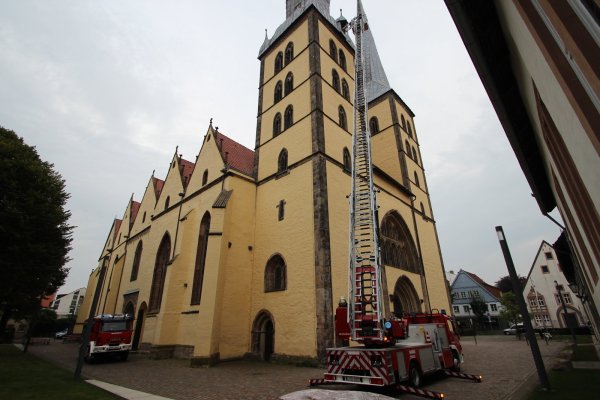 Feuerwehrübung an St. Nicolai Lemgo. - © Jens Rademacher
