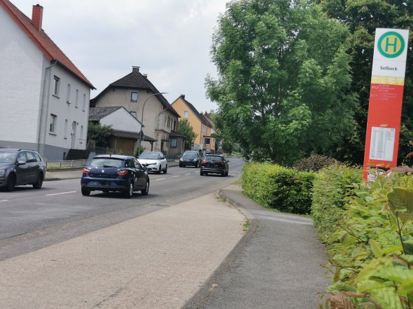Hier fahren rund 4.500 Fahrzeuge täglich und nach Öffnung der Umgehungsstraße Barntrup vermutlich noch "mehrere Tausend" weitere KFZ: die Detmolder Straße in Selbeck. - © Sylvia Frevert