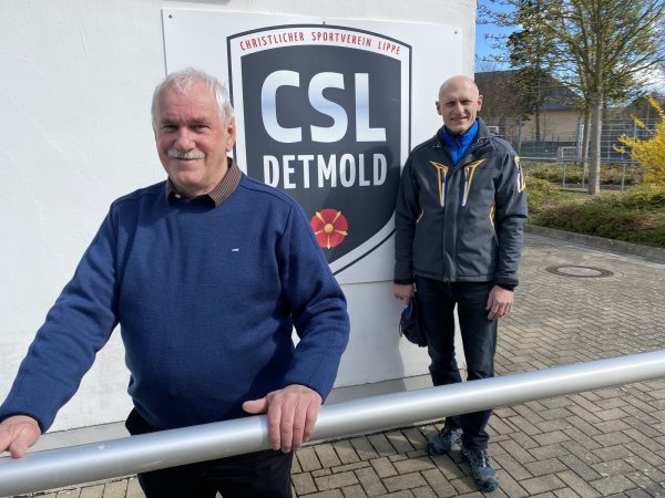 Karl Schmid als Vorsitzender (vorne) und Peter Wolf als dessen Stellvertreter leiten CSL Detmold. - © Sebastian Lucas