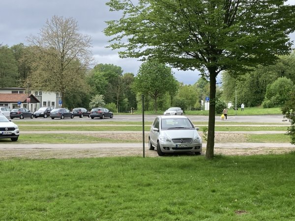 Auf der Wiese neben dem Heinrich-Drake-Platz soll der Neubau der Grundschule Bad Meinberg entstehen. - © Cordula Gröne