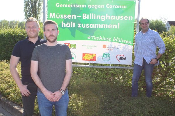 Die Brüder André und Pascal Swoboda sowie Ingo Sundermann (von links) laden zum virtuellen Tanz in den Mai ein. - © Sandra Castrup