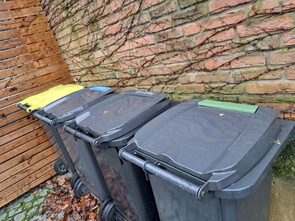 Vier verschiedene Tonnen stehen vor fast jedem lippischen Haus. Manchmal sogar noch eine fünfte. Doch die Kommunen behandeln das Thema Müll recht unterschiedlich. - © Carolin Brokmann-Förster